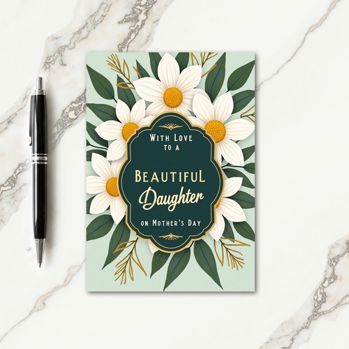 Golden Mothers Day Plaque Card