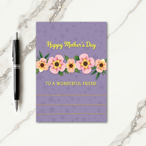 Golden Mothers Day Shimmer Card