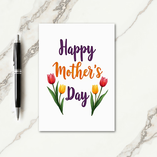 Golden Mothers Day Wish Card