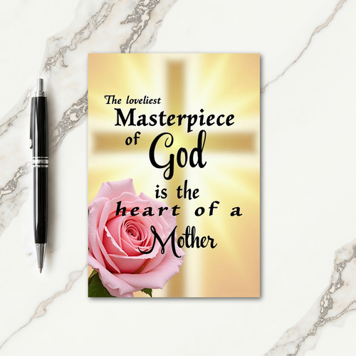 Golden Mothers Heart Card