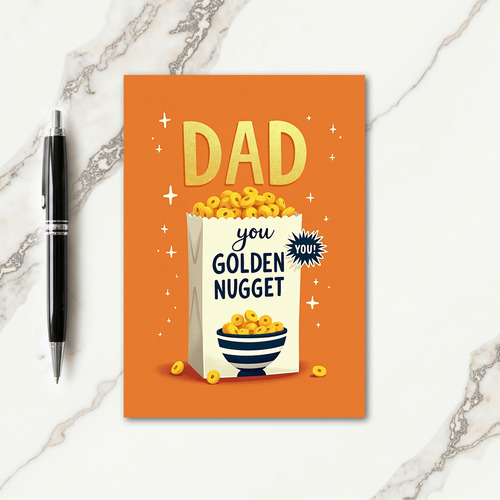Golden Nugget Fathers Day Card