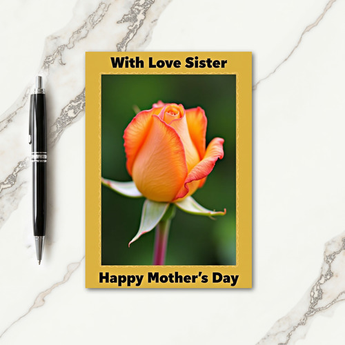 Golden Ochre Mothers Day Card