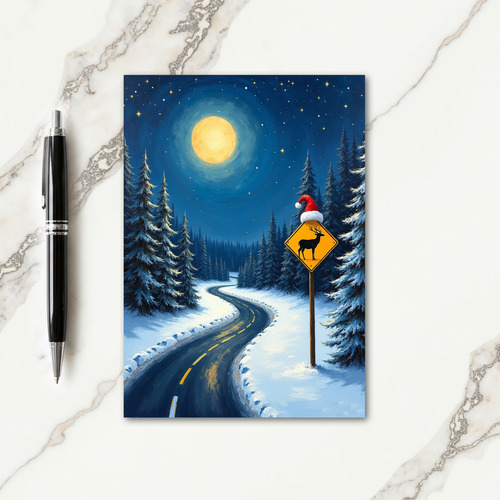 Golden Orb Christmas Card