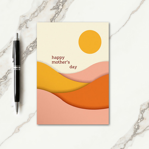 Golden Orb Mothers Day Card