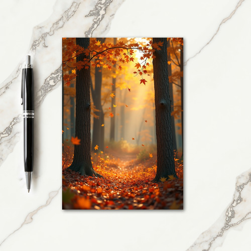 Golden Path Of Thanks Card