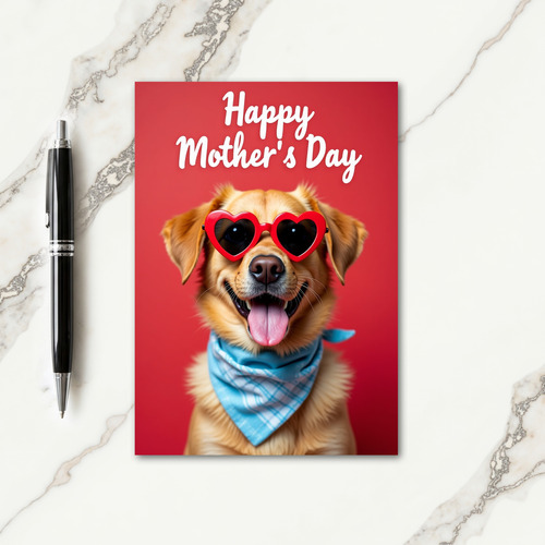 Golden Pet Mothers Day Card