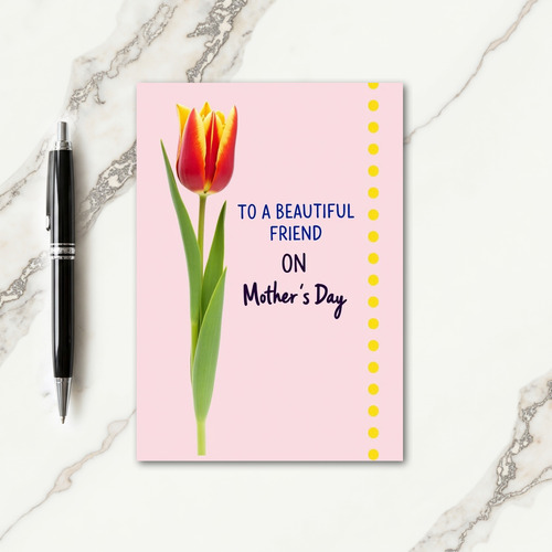 Golden Petal Mothers Day Card