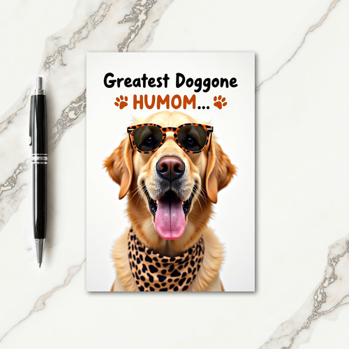 Golden Pup Fashion Card