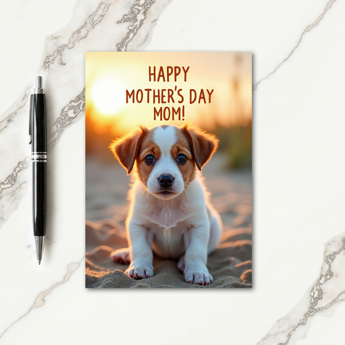 Golden Puppy Love Card