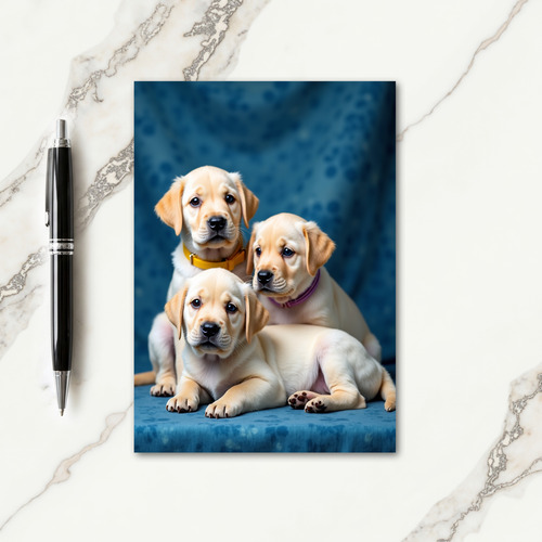 Golden Puppy Sweet Fathers Day Card