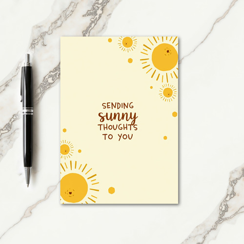 Golden Rays Birthday Card