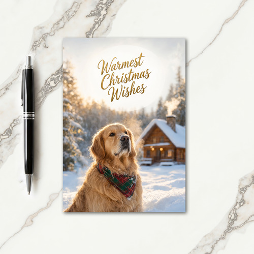 Golden Retriever Charity Christmas Card