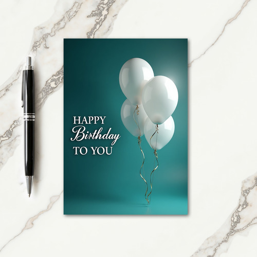 Golden Ribbon Birthday Card