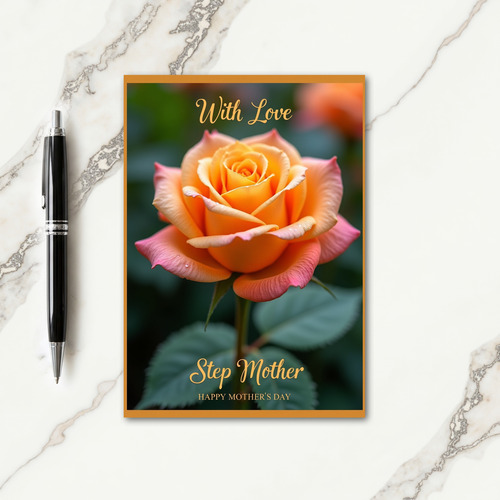 Golden Rose Mothers Day Image Card