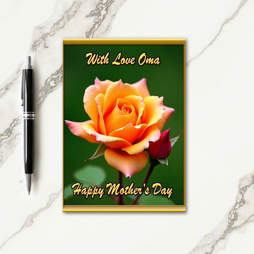 Golden Rose Sweetest Mom Card