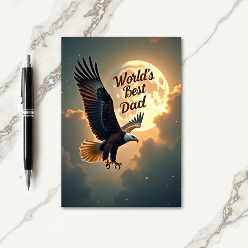 Golden Sky Best Dad Card