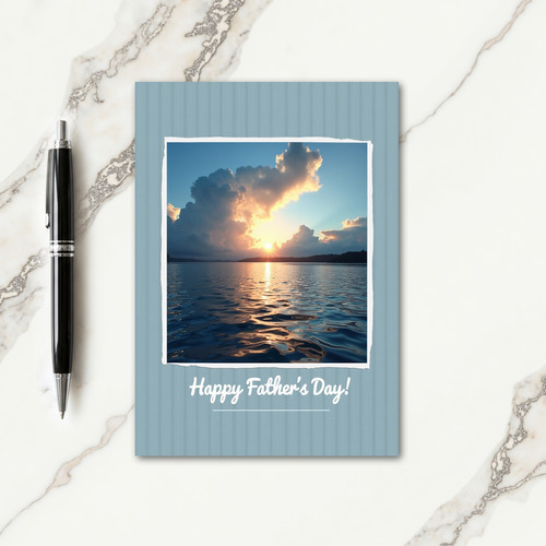Golden Sky Fathers Day Art Card