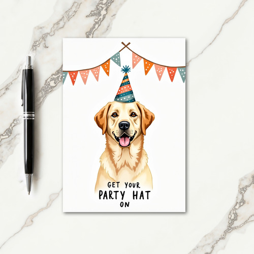Golden Smile Birthday Card
