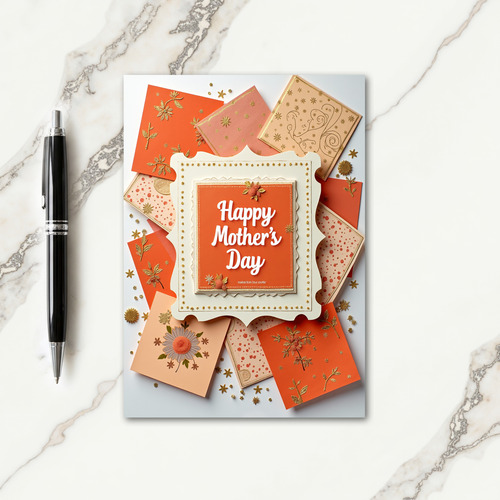 Golden Sparkle Mothers Day Card