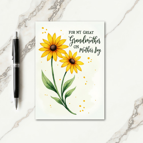 Golden Speckled Mothers Card