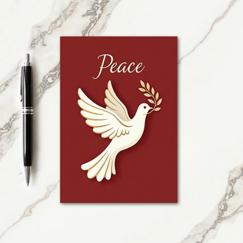 Golden Sprig Christmas Card thumbnail