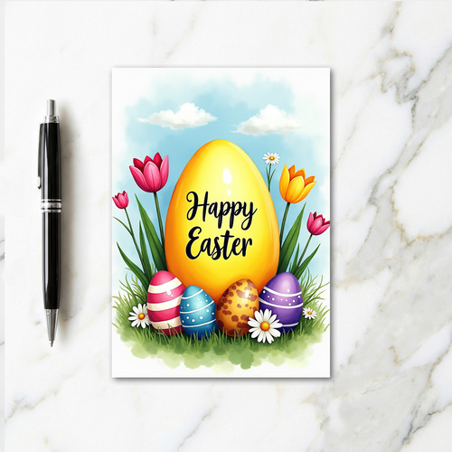 Golden Spring Celebration Card