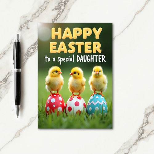 Golden Spring Hatchlings Card