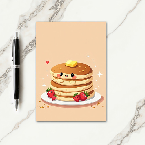 Golden Stacked Dessert Father Card