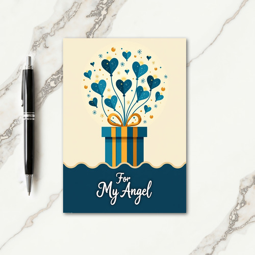 Golden Stars Birthday Gift Card