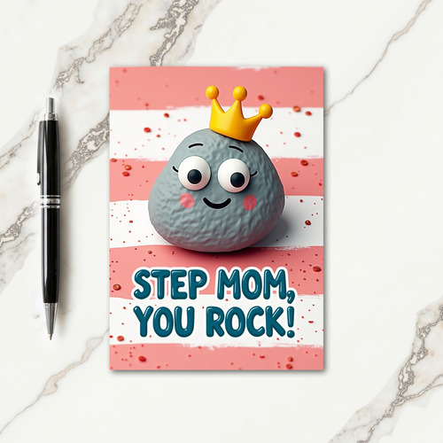 Golden Step Mom You Rock Card