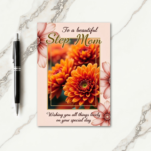 Golden Step Moms Day Card