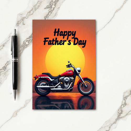 Golden Sun Fathers Day Art Card
