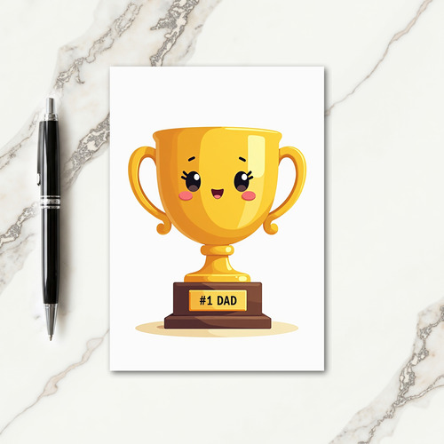 Golden Sweet Fathers Day Card
