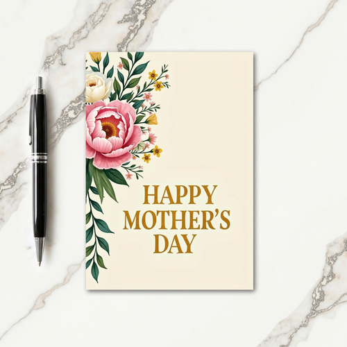 Golden Sweet Mothers Day Card