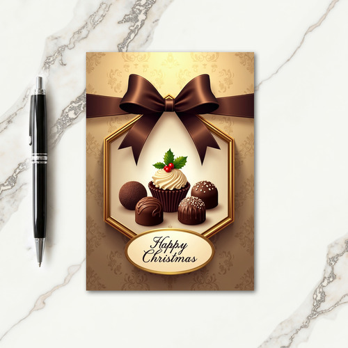 Golden Sweets Christmas Card