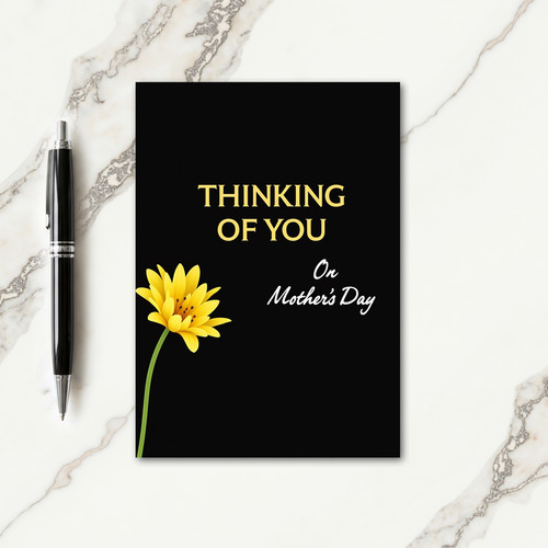 Golden Text Mothers Day Card