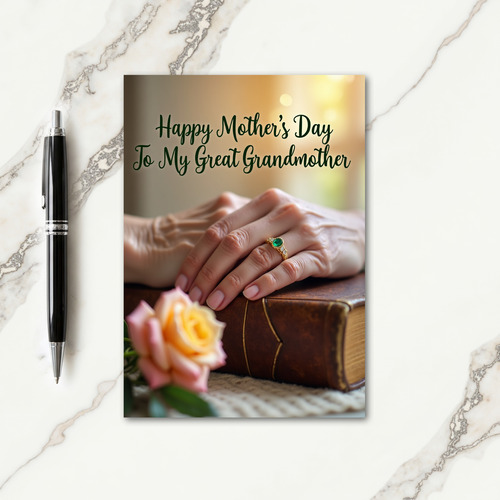 Golden Tome Mothers Day Card