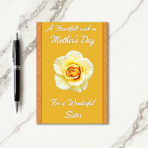 Golden Warmth Mothers Day Card