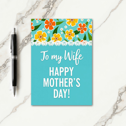 Golden Wife Mothers Day Card