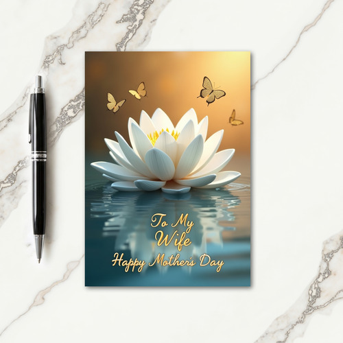 Golden Winged Mothers Day Card