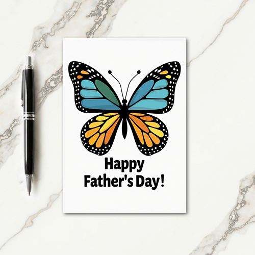 Golden Wings Sweet Fathers Day Card