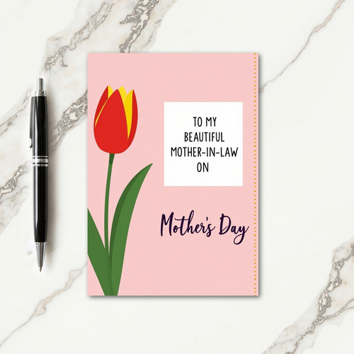 Goldenrod Dots Mothers Day Card