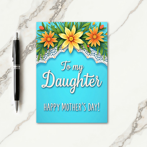 Goldenrod Mothers Day To Daughter Card