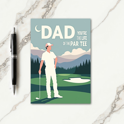 Golf Art Sweet Fathers Day Card