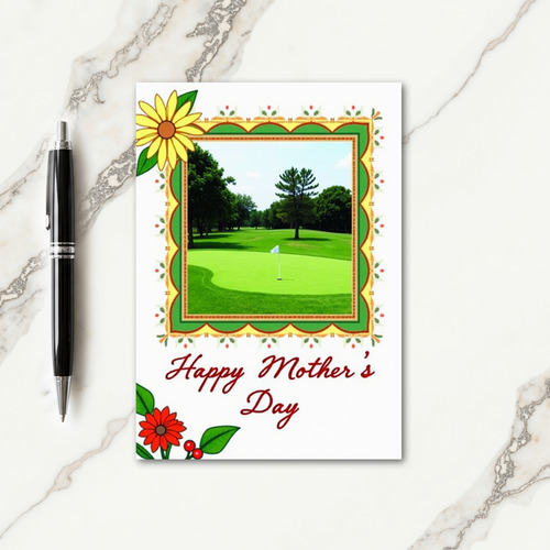 Golf Course Mothers Day Card