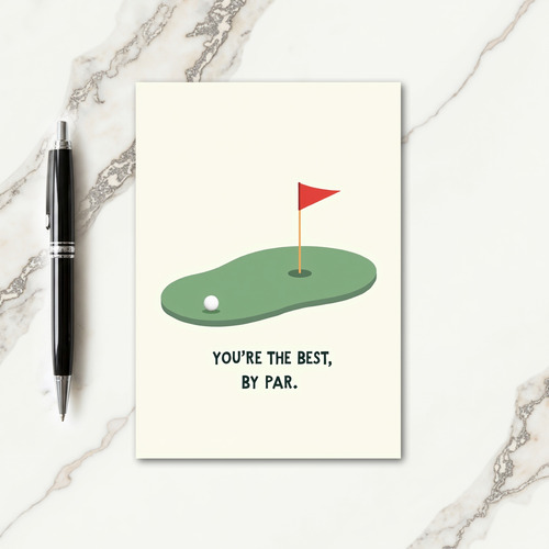 Golf Fathers Day Scene Card