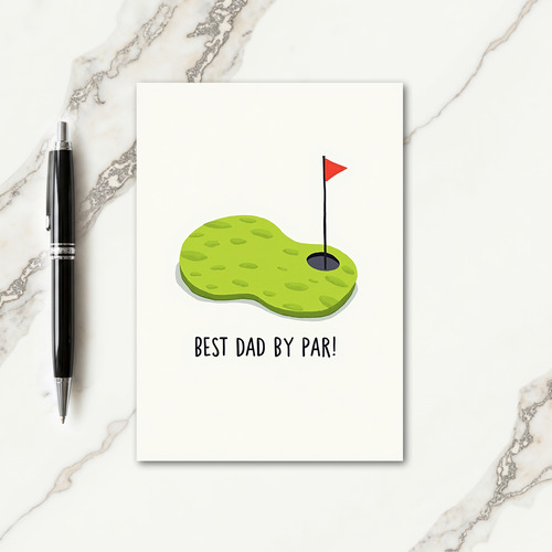 Golf Fathers Day Wish Card