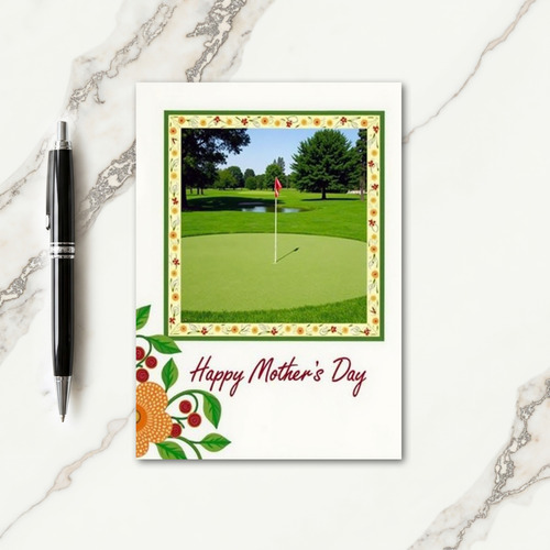 Golf Greens Floral Mother Card
