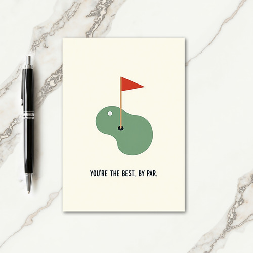 Golfing Fathers Day Moment Card