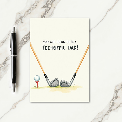 Golfing Sweet Fathers Day Card
